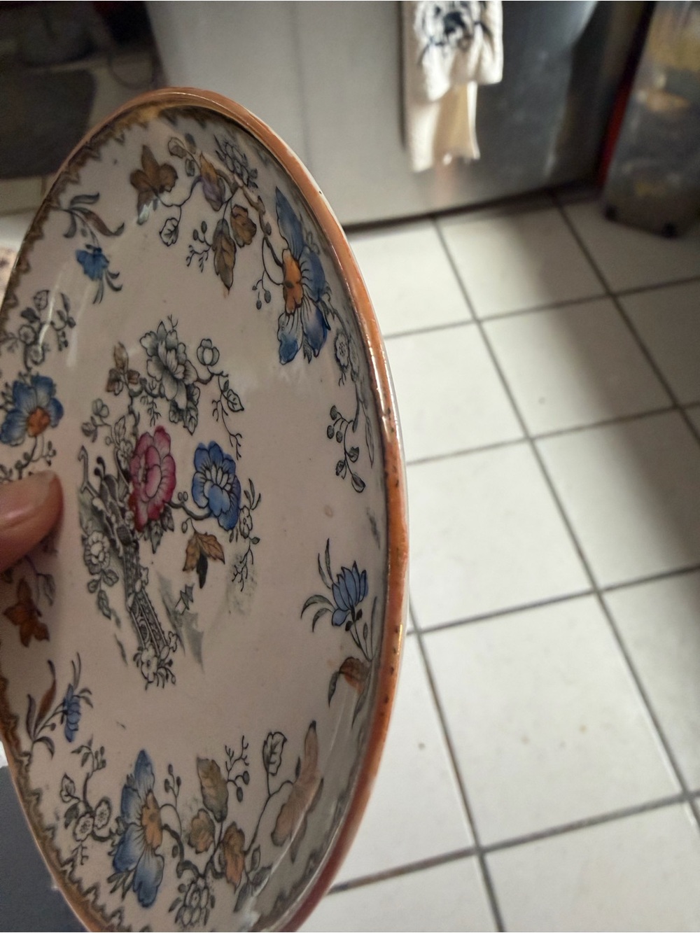 Ivory Tea Decorative Plate - Picture 2 of 3
